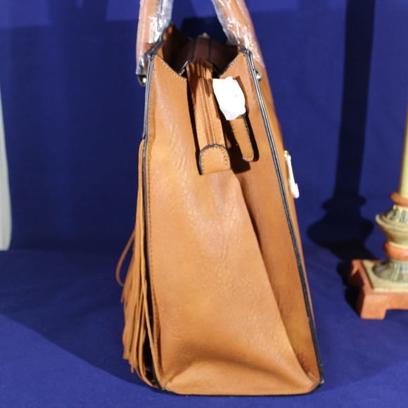 Isabelle Bags Isabelle Nwt Vegan Leather Fringe Handbag Poshmark